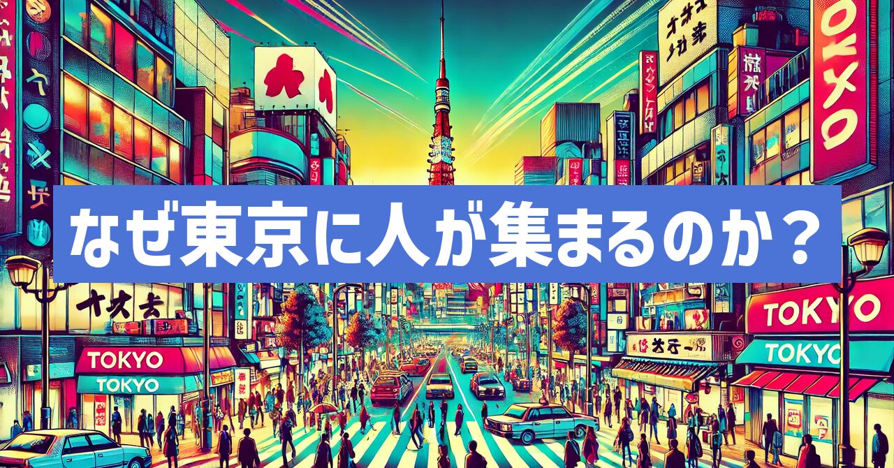 なぜ東京に人が集まるのか？歴史と地理・政治や経済の影響とは？