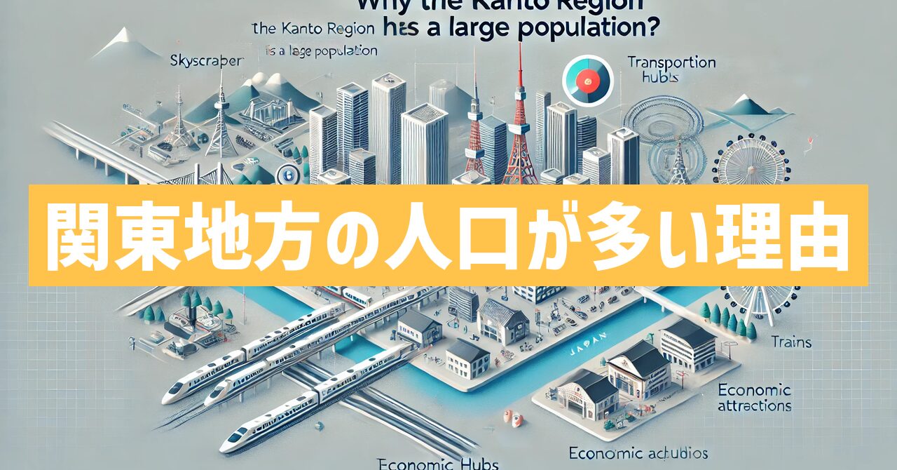 関東地方の人口が多い理由を地形や気候などから徹底解明！