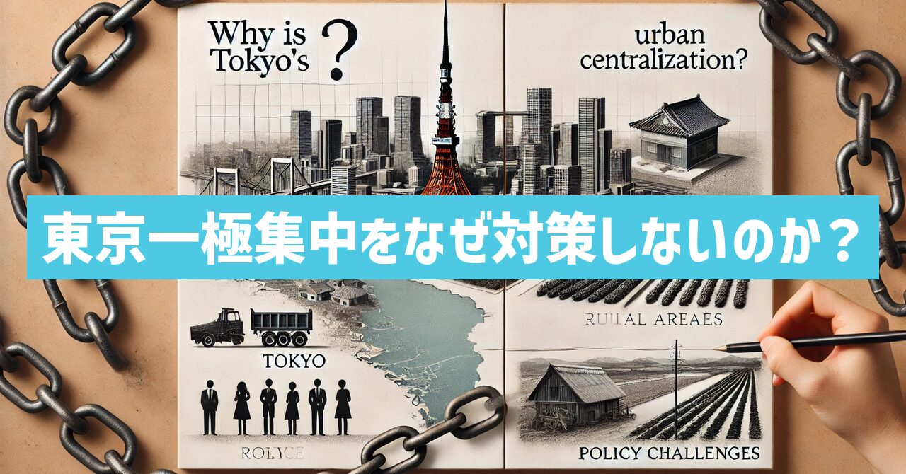 東京一極集中をなぜ対策しないのか？分析と解決策を考察